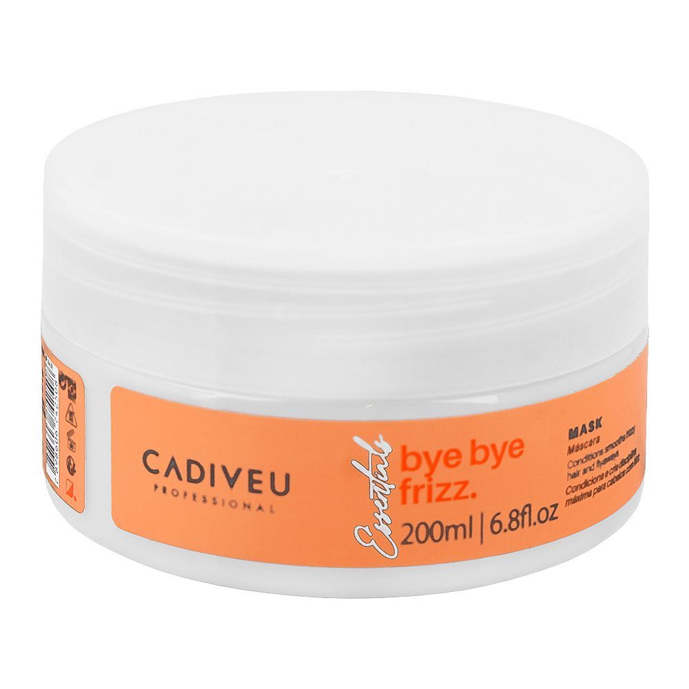Cadiveu Professional Essentials Bye Bye Frizz Hair Mask, Glycerin, Shea Butter, For Frizzy Hair, 200ml - Main Image