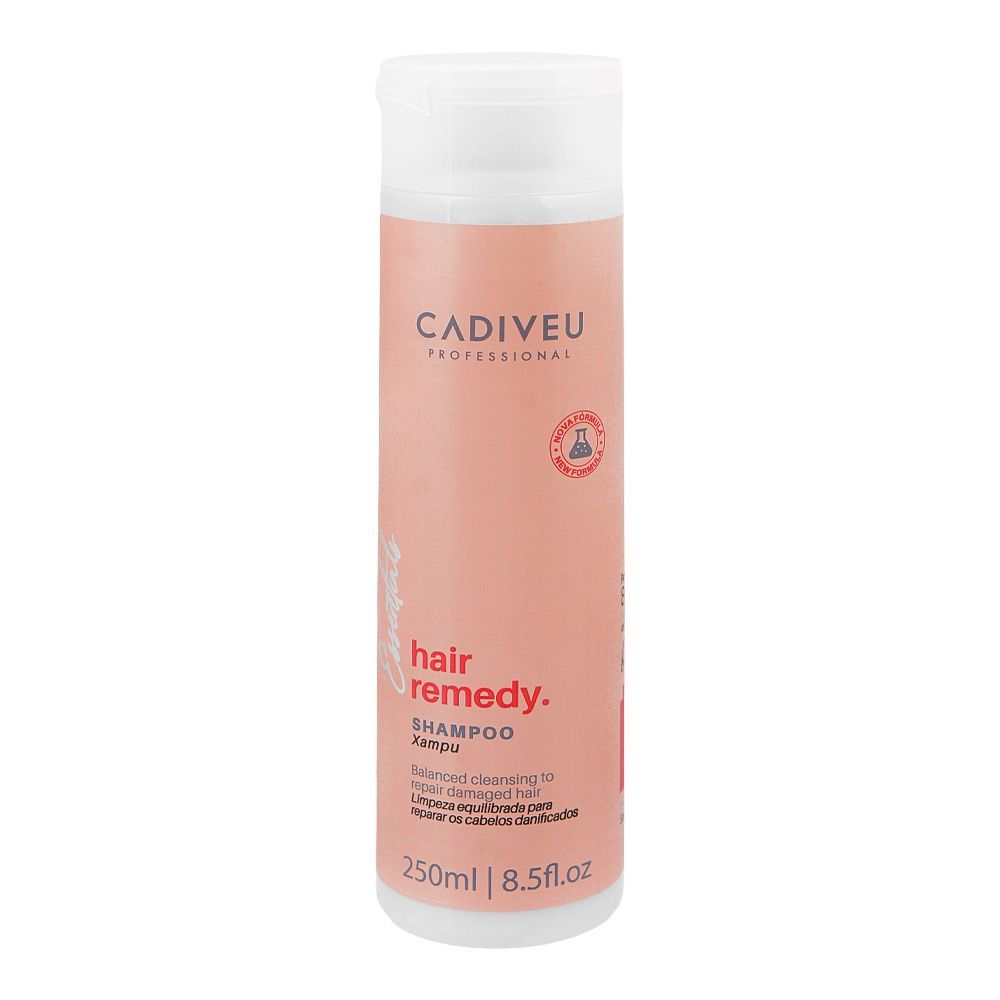 Cadiveu Professional Essentials Hair Remedy Shampoo, Citric Acid, For Damaged Hair, 250ml - Main Image