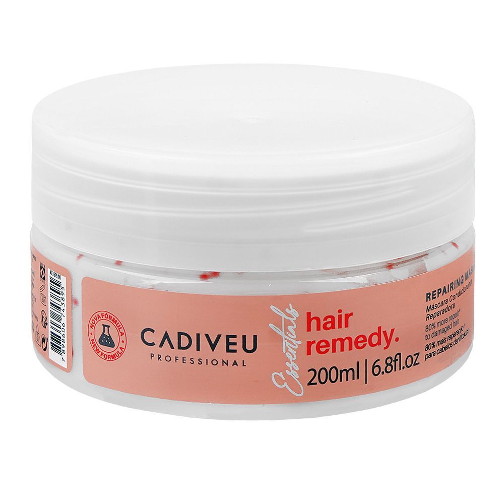 Cadiveu Professional Essentials Hair Remedy Repairing Hair Mask, Citric Acid, For Damaged Hair, 200ml - Main Image