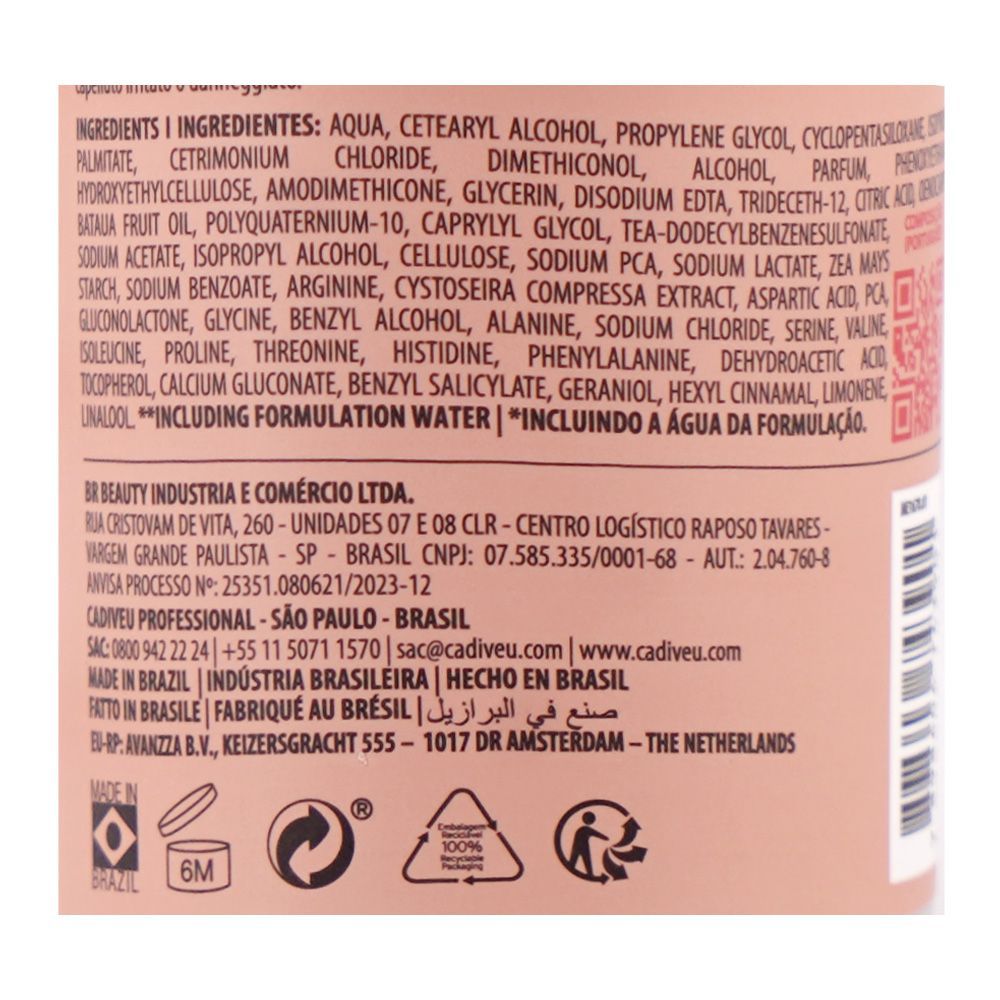 Cadiveu Professional 15-In-1 Essentials Hair Remedy SOS Serum, Glycerin, For Damaged Hair, 120ml - Image 4