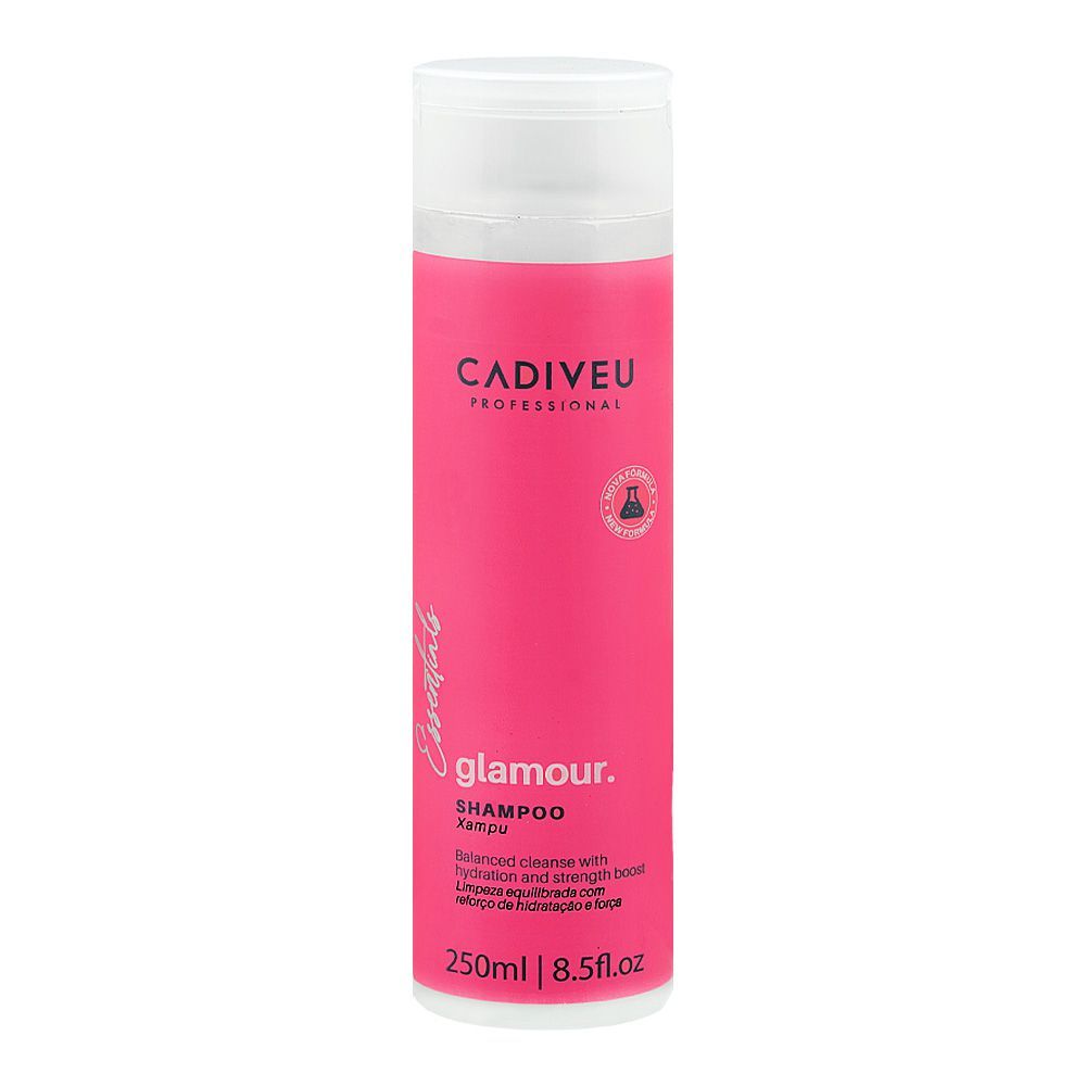 Cadiveu Professional Essentials Glamour Shampoo, Citric Acid, For Hydrated Hair, 250ml - Main Image
