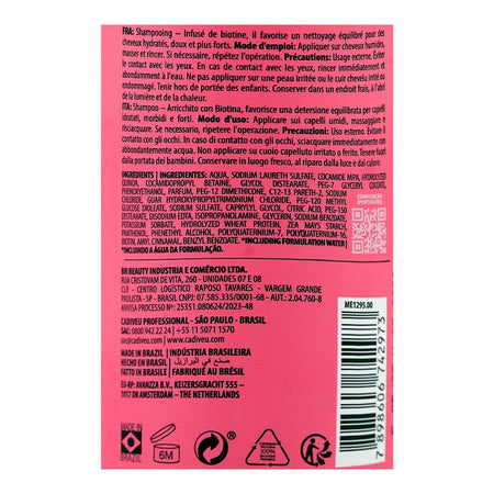 Cadiveu Professional Essentials Glamour Shampoo, Citric Acid, For Hydrated Hair, 250ml - Image 3