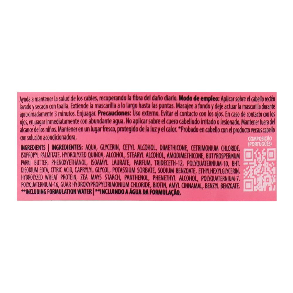 Cadiveu Professional Essentials Glamour Strength Mask, Citric Acid, Glycerin, For Damaged Hair, 200ml - Image 3