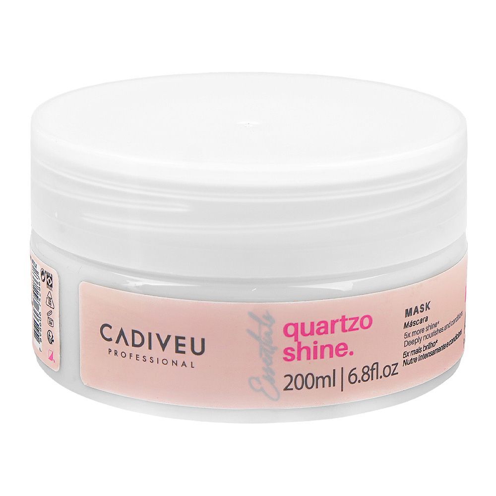 Cadiveu Professional Essentials Quartzo Shine Mask, Citric Acid, Glycerin, For Shiny Hair, 200ml - Main Image