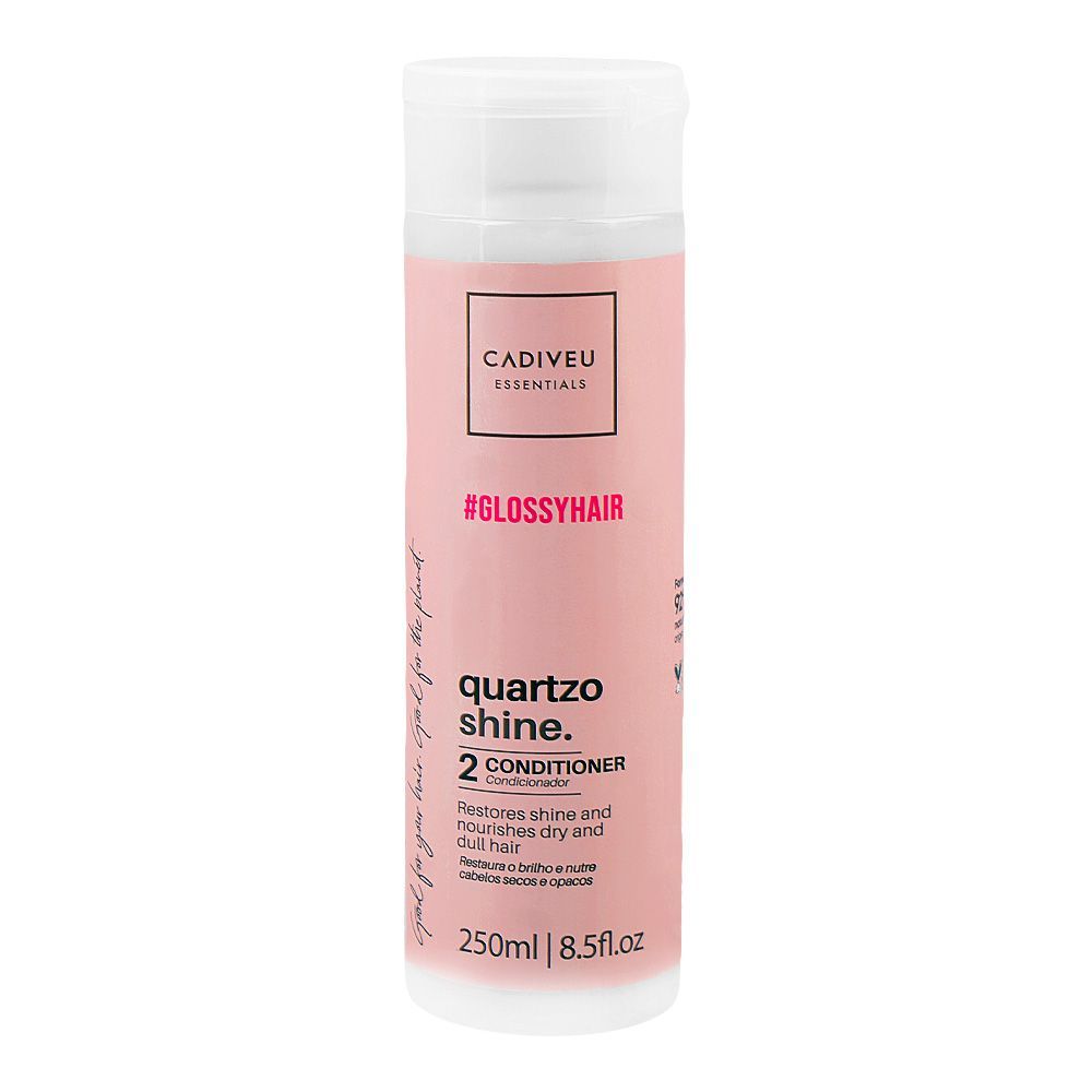 Cadiveu Professional Glossy Hair Quartzo Shine 2 Conditioner, Citric Acid, For Dry & Dull Hair, 250ml - Main Image