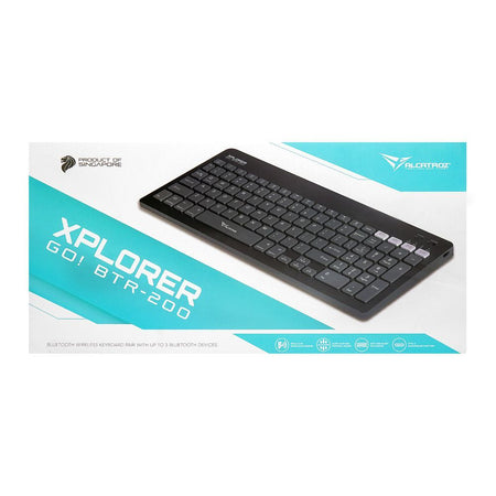 Alcatroz Xplorer Go! BTR-200 Dual Mode BT5.2+2.4G Wireless Keyboard, 180mAh Battery, Slate - Image 2