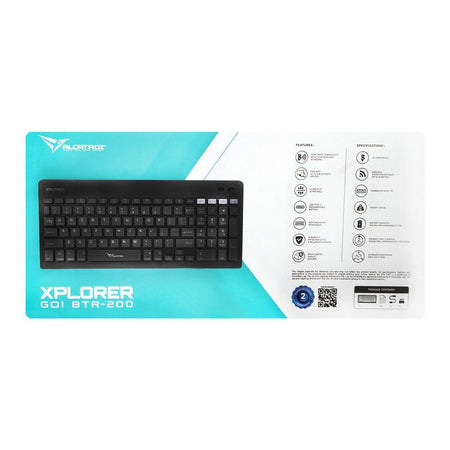Alcatroz Xplorer Go! BTR-200 Dual Mode BT5.2+2.4G Wireless Keyboard, 180mAh Battery, Slate - Image 3