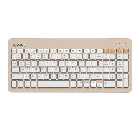 Alcatroz Xplorer Go! BTR-200 Dual Mode BT5.2+2.4G Wireless Keyboard, 180mAh Battery, Sand - Main Image