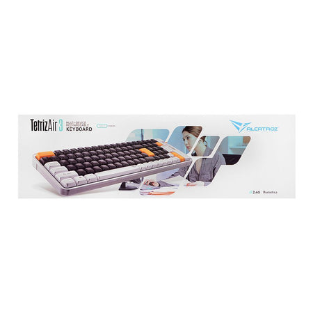 Alcatroz Tetriz Air 3 Multi-Device Dual Mode BT5.3 + 2.4G Rechargeable Keyboard, 500mAh Battery, Autumn Black - Main Image