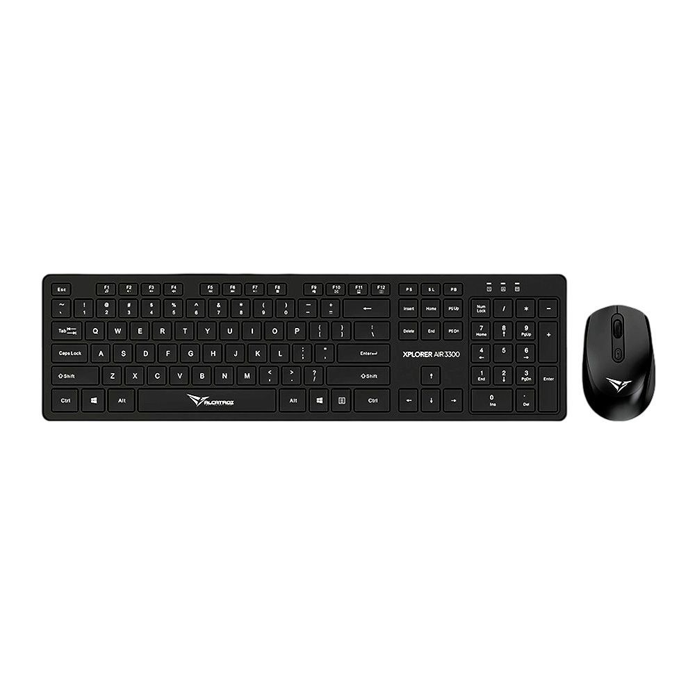 Alcatroz Xplorer Air 3300 2.4G Wireless Keyboard & Mouse Combo, Black - Main Image