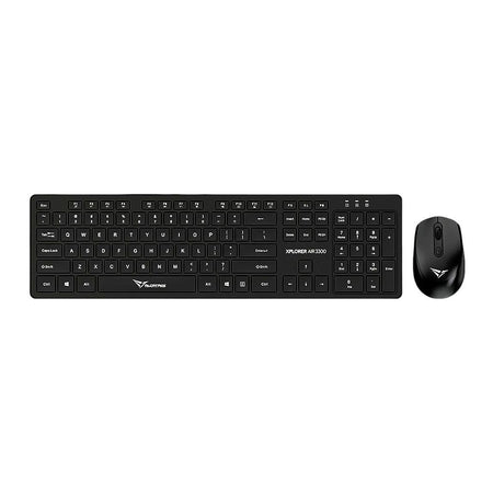 Alcatroz Xplorer Air 3300 2.4G Wireless Keyboard & Mouse Combo, Black - Main Image