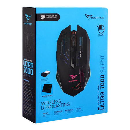 Alcatroz X-Craft Air Ultra 7000 Silent Click Wireless Gaming Mouse - Image 2