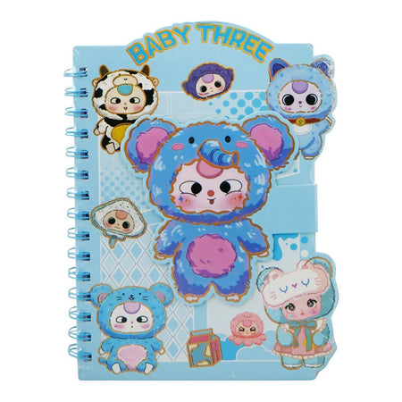 Warq Notes Baby Three Note Book, Assorted, SC202-12 - Image 2