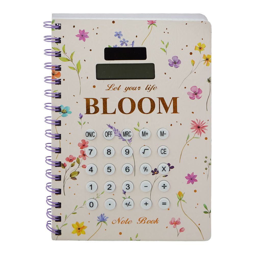 Warq Notes Bloom Note Book With Calculator, Assorted, A5-QS-5 - Image 2