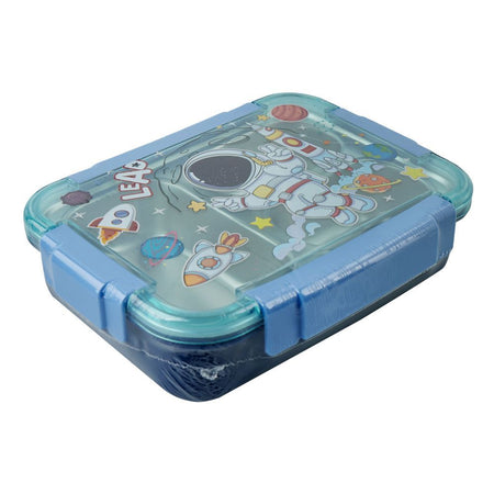 Warq Notes Dino Stainless Steel Lunch Box, Assorted Color, 750ml + 710ml, 2586 - Main Image