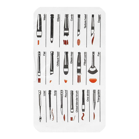 Warq Notes Colorful Sidecut Art Brush Set, 6-Pack - Image 4