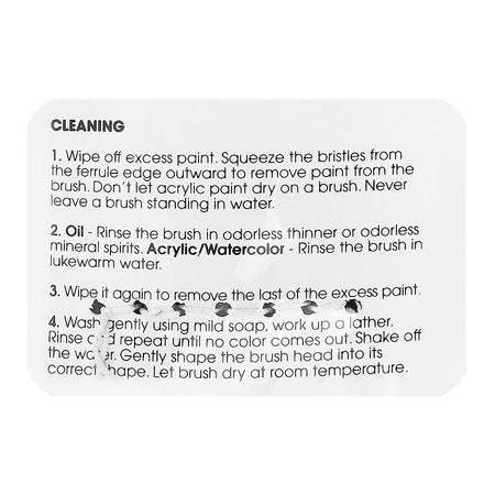 Warq Notes Round Art Brush Set, 6-Pack - Image 4