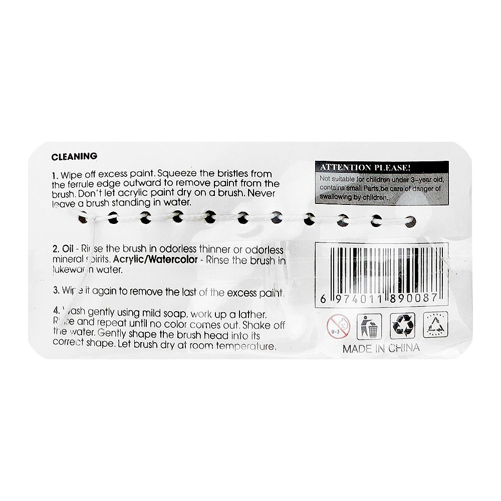 Warq Notes Round Art Brush Set, 12-Pack - Image 3
