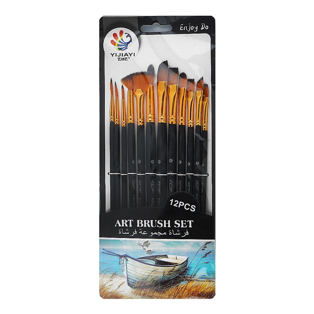 Warq Notes Flat Art Brush Set, 12-Pack - Main Image