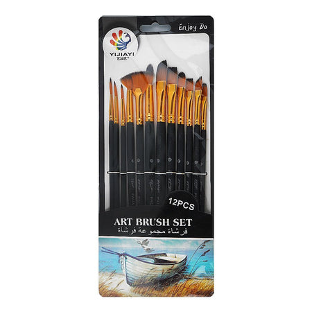 Warq Notes Flat Art Brush Set, 12-Pack - Main Image