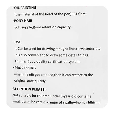 Warq Notes Flat Art Brush Set, 12-Pack - Image 4