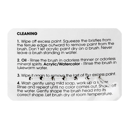 Warq Notes Flat Art Brush Set, 6-Pack - Image 4