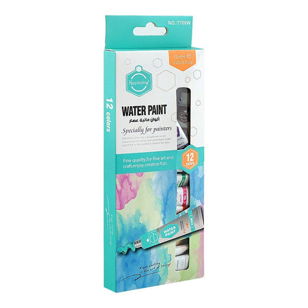 Warq Notes Keep Smiling Water Paint, 6ml X 12 Colors, 7706W - Main Image