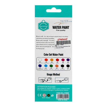 Warq Notes Keep Smiling Water Paint, 6ml X 12 Colors, 7706W - Image 2
