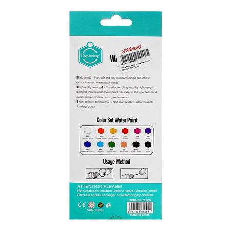 Warq Notes Keep Smiling Water Paint,12ml X 12 Colors, 7112W - Image 2