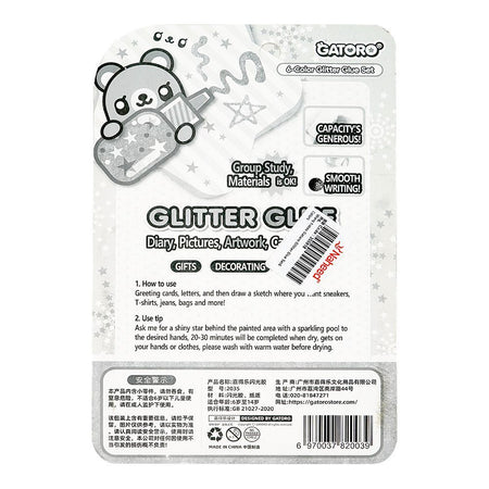 Warq Notes Gataro Glitter Glue Set, 6-Pack - Image 2
