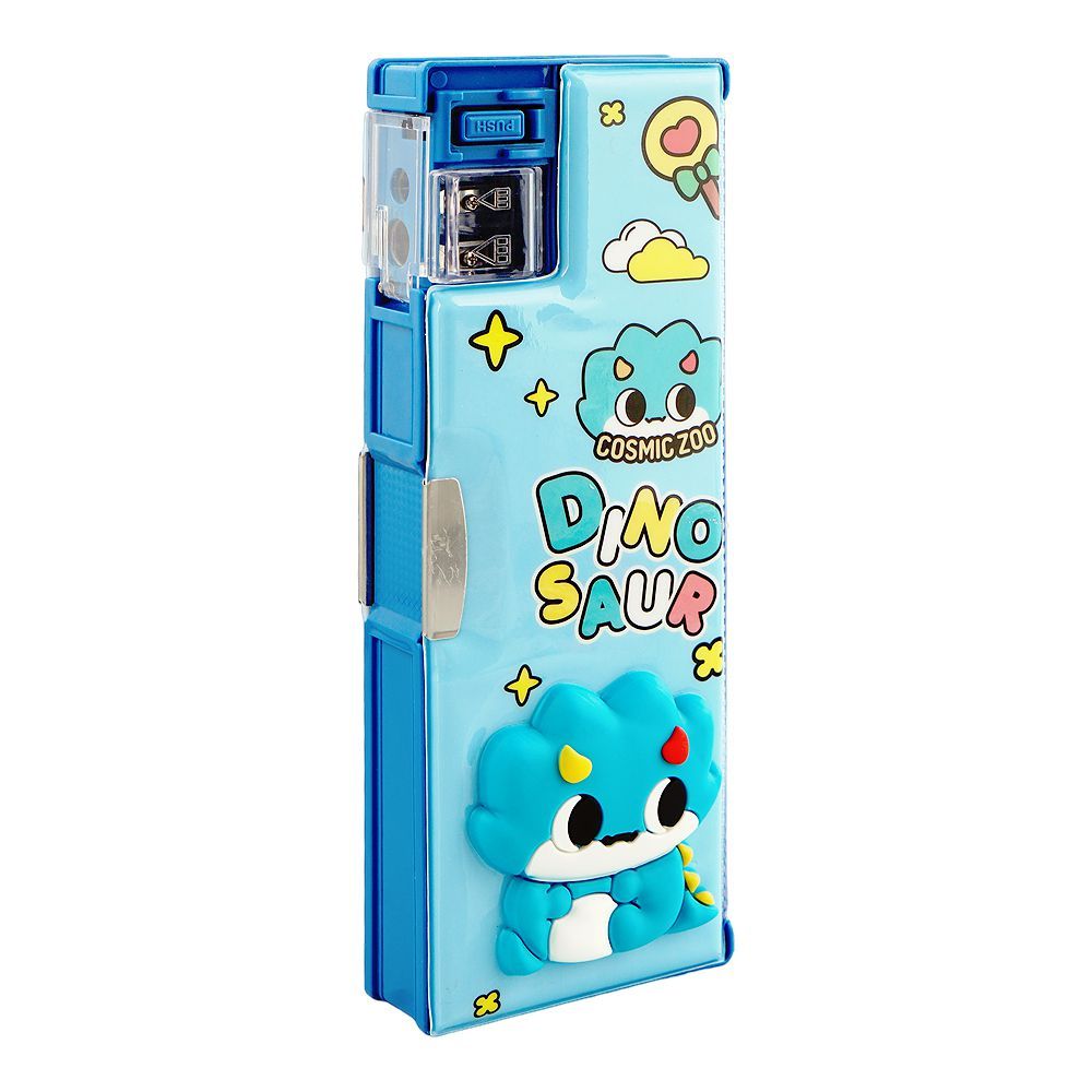 Warq Notes Cosmic Zoo Pencil Box, Blue - Main Image