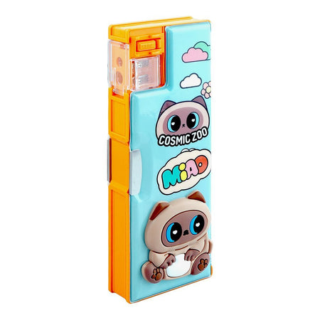 Warq Notes Cosmic Zoo Pencil Box, Orange - Main Image