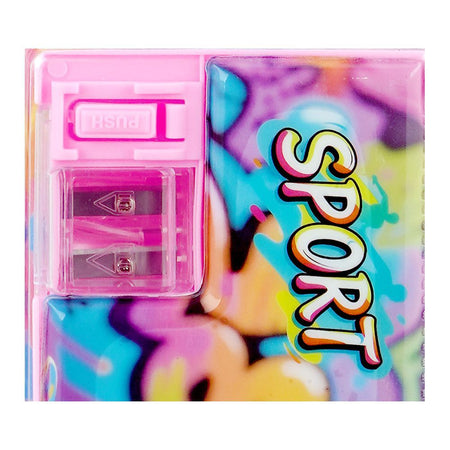 Warq Notes Sport Pencil Box With Calculator, Pink, XPM-5597-5 - Image 2