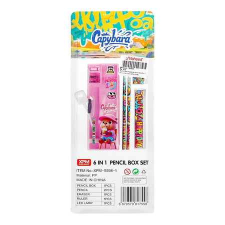 Warq Notes Happy Day Pencil Box 6-In-1 Pencil Box, Green, XPM-5598-1 - Image 3