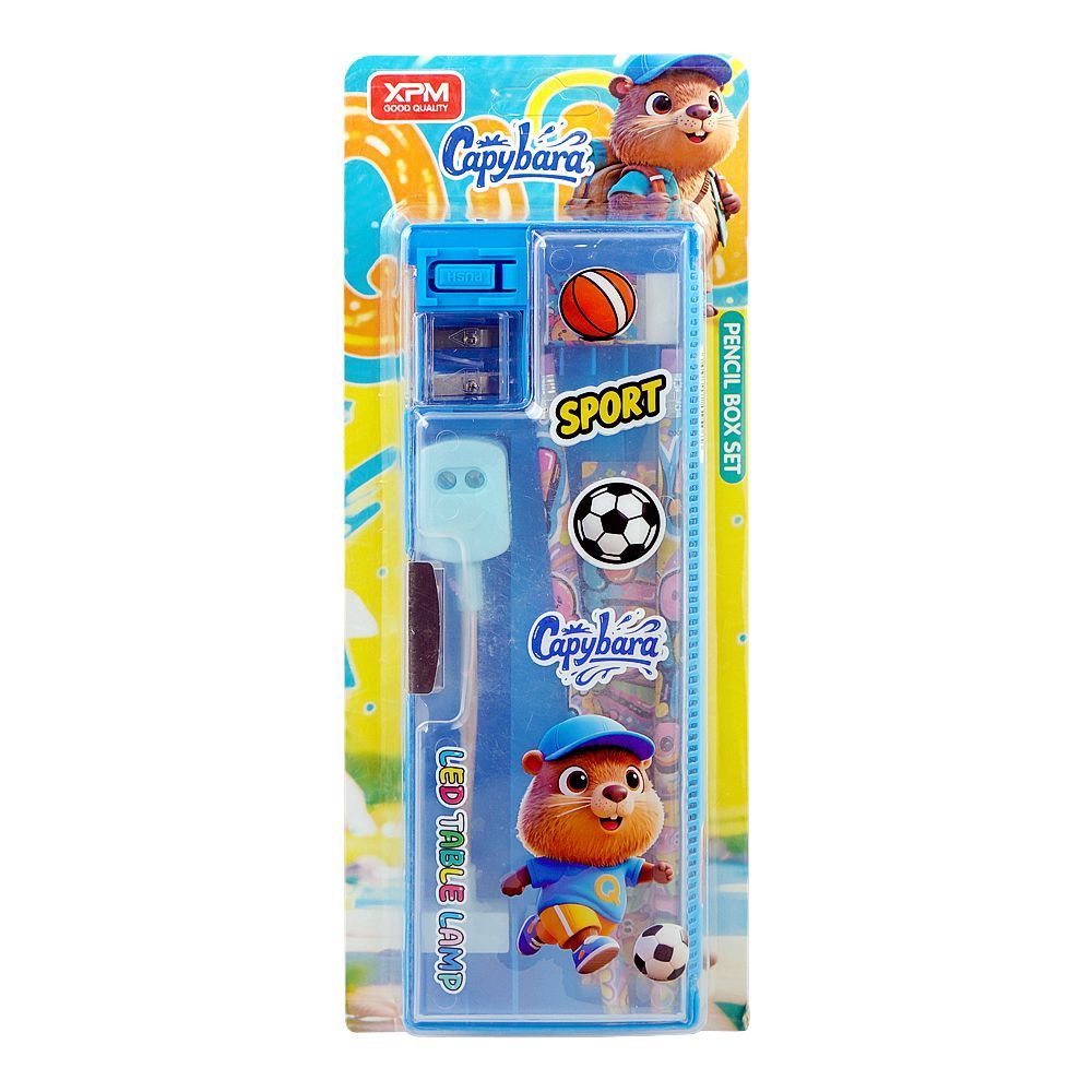 Warq Notes Happy Day Pencil Box 6-In-1 Pencil Box, Blue, XPM-5598-1 - Main Image