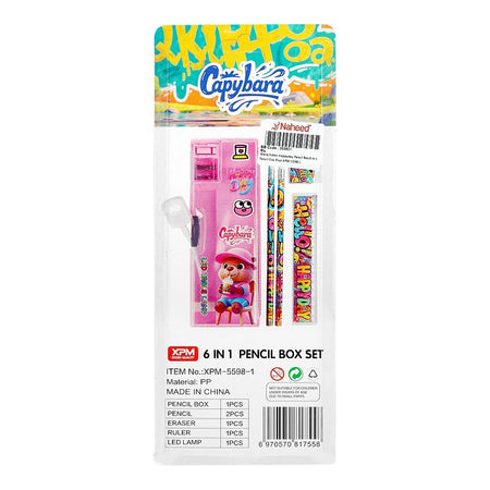 Warq Notes Happy Day Pencil Box 6-In-1 Pencil Box, Blue, XPM-5598-1 - Image 3