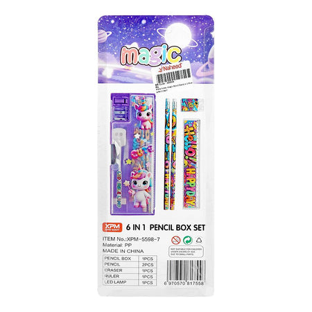 Warq Notes Magic 6-In-1 Pencil Box, Blue, XPM-5598-7 - Image 3