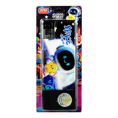 Warq Notes Space Man Pencil Box, Black, XPM-5596-2 - Main Image