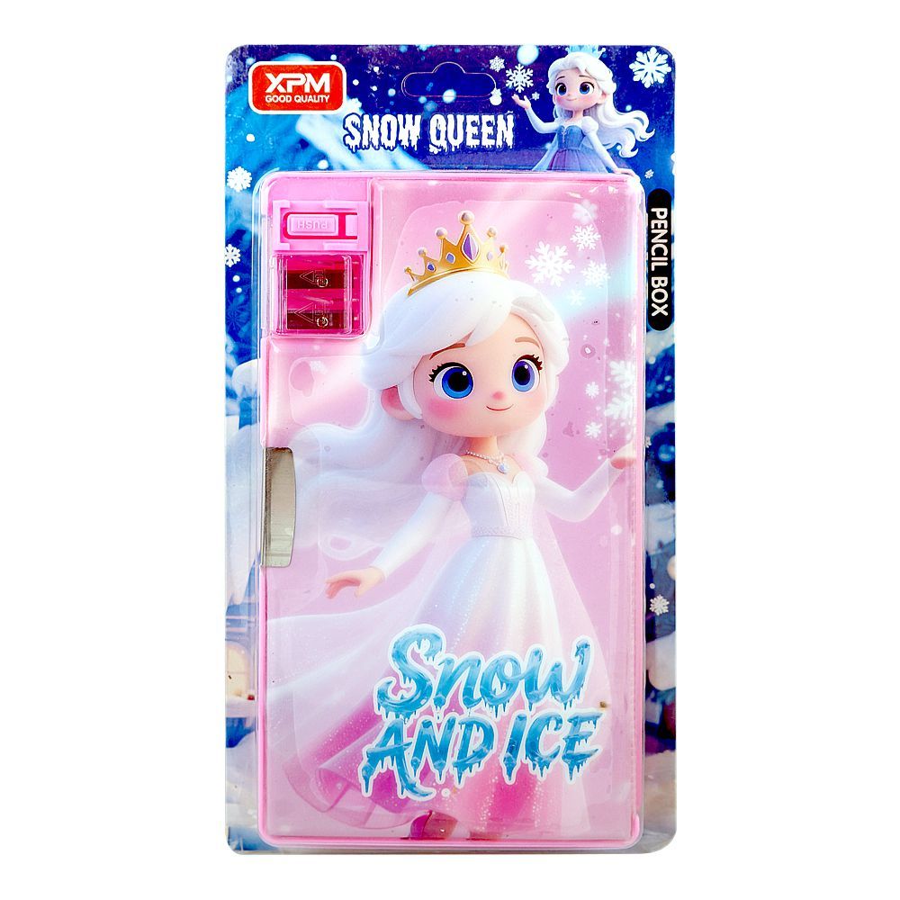 Warq Notes Snow Queen Pencil Box, Pink, XPM-5592-8 - Main Image