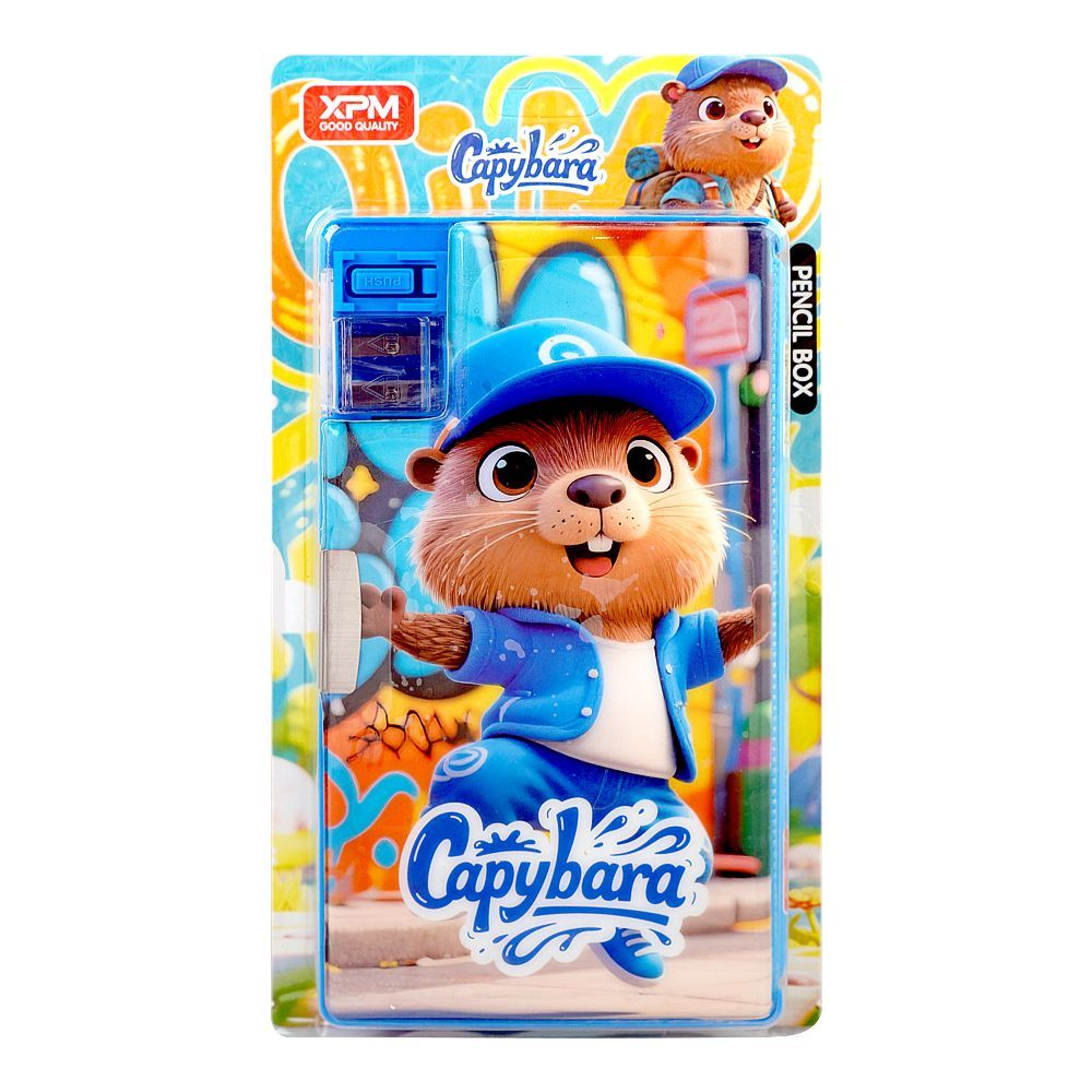 Warq Notes Copybara Pencil Box, Blue, XPM-5592-1 - Main Image