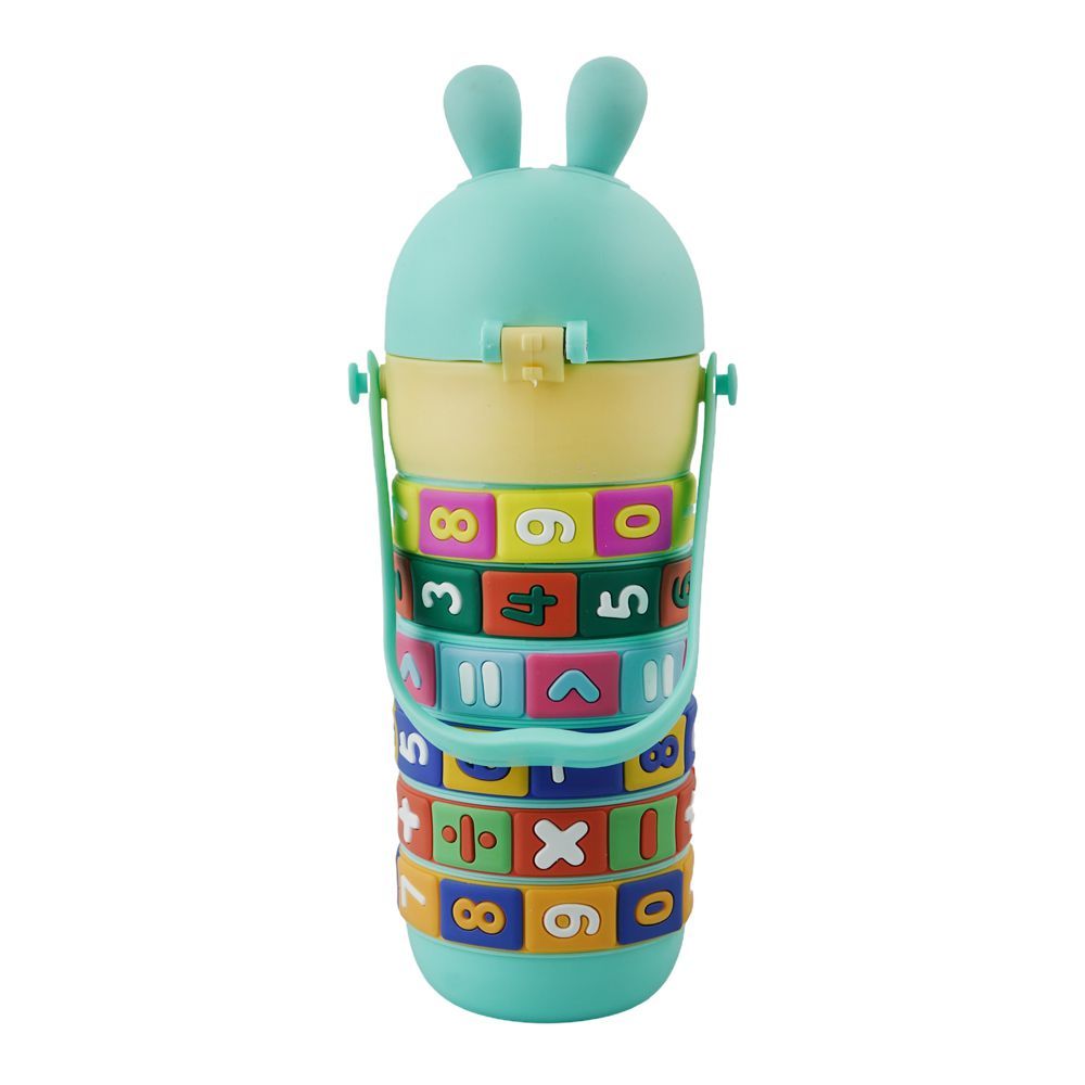 Warq Notes Intelligence Straw Water Bottle, Blue, 520ml - Image 2