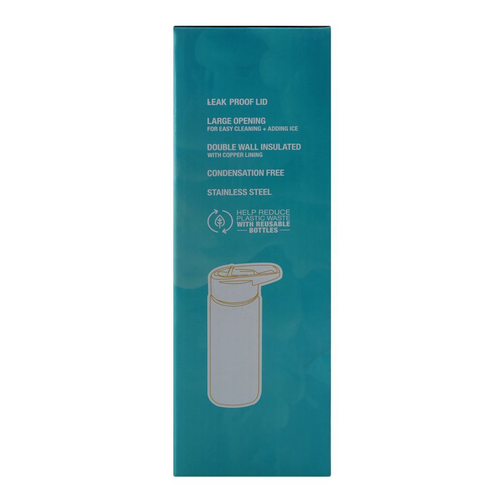 Warq Notes Dual Cap Stanless Steel Water Bottle, 550ml, JS-02 - Image 5