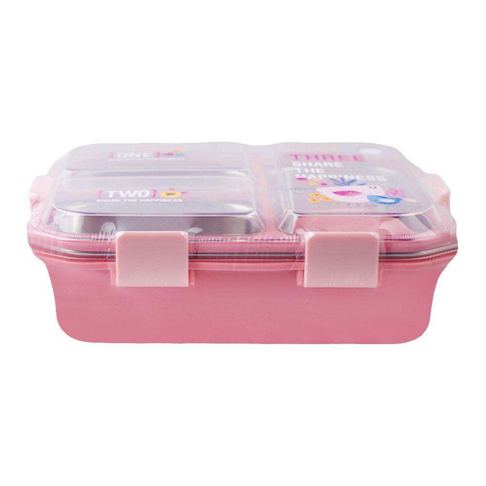 Warq Notes Laxson Three Compartment Lunch Box, Assorted Color, 7121 - Image 3