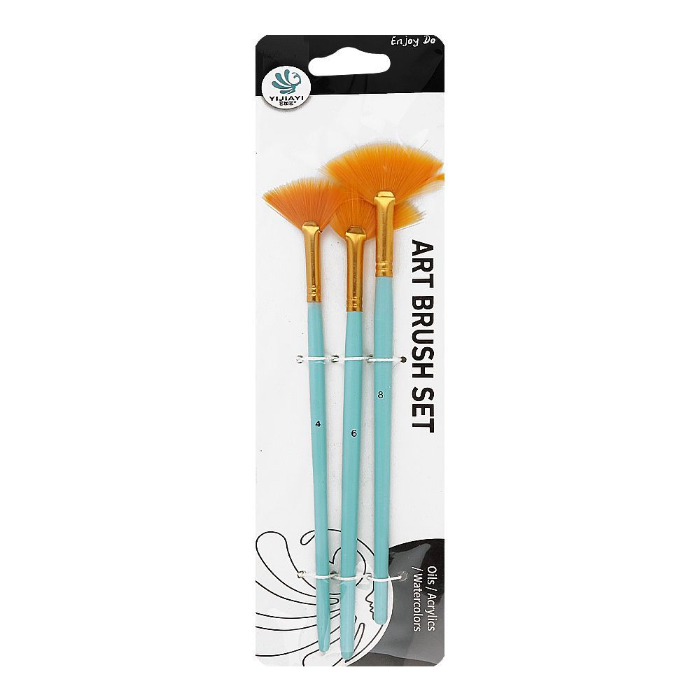 Warq Notes Fan Art Brush Set, 3-Pack - Main Image