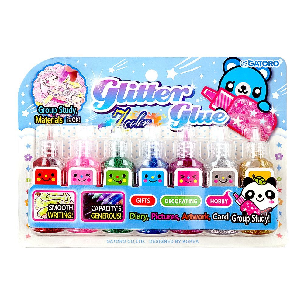 Warq Notes Gataro Glitter Glue Set, 7-Pack - Main Image