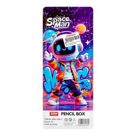 Warq Notes Space Man Pencil Box With Calculator, Blue, XPM-5597-2 - Image 4