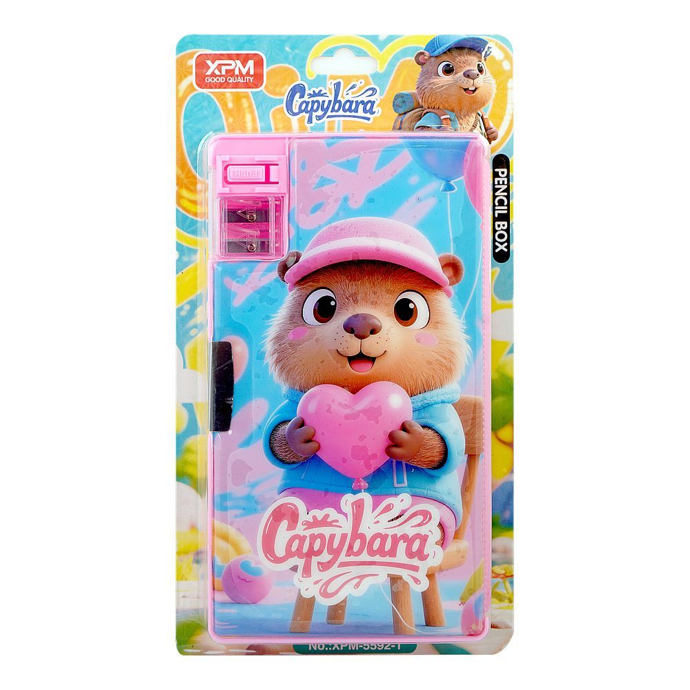 Warq Notes Copybara Pencil Box, Pink, XPM-5592-1 - Main Image