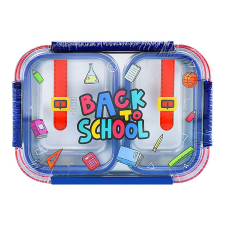 Warq Notes Back To School Stainless Steel Lunch Box, Assorted Color, 6724 - Image 4