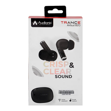 Audionic Trance Dual Mic ANC Earbuds, IPX4 Water Resistant, Upto 60 Hours Playtime, Airbud-820, Onyx Black - Image 3