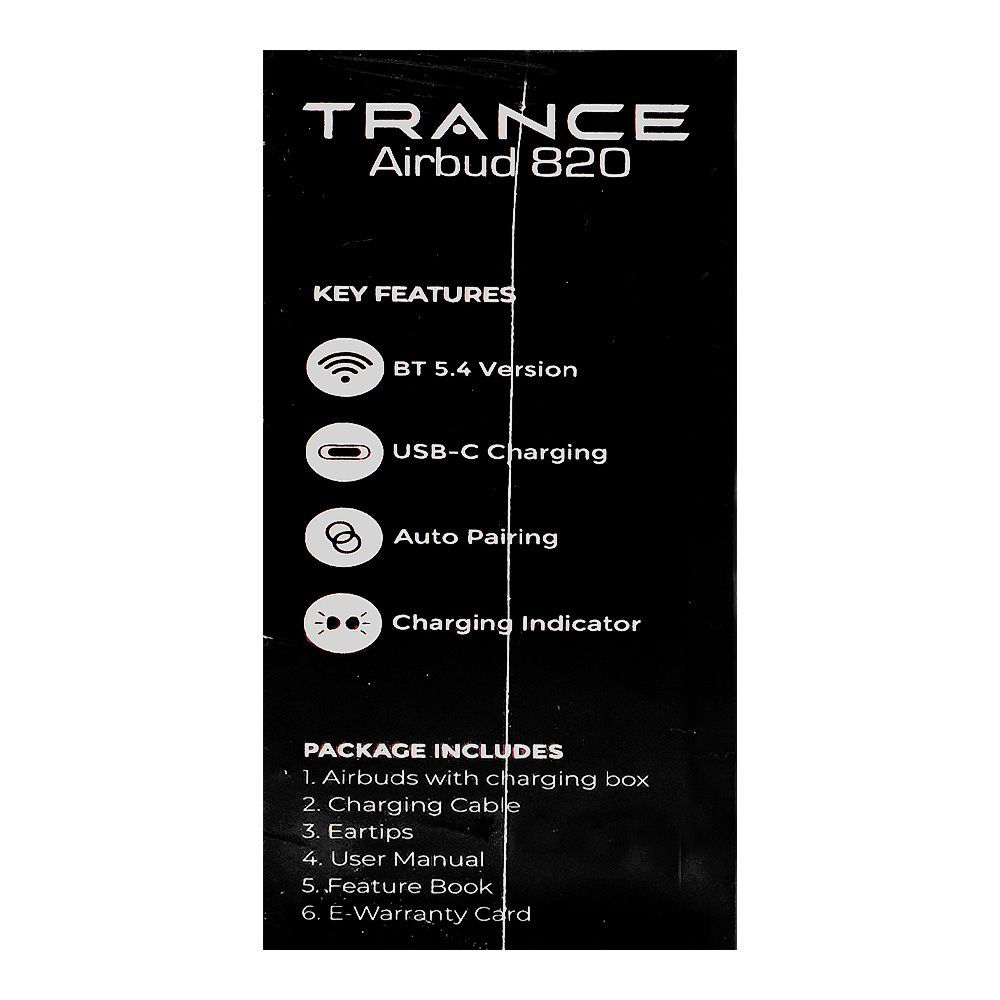 Audionic Trance Dual Mic ANC Earbuds, IPX4 Water Resistant, Upto 60 Hours Playtime, Airbud-820, Onyx Black - Image 6